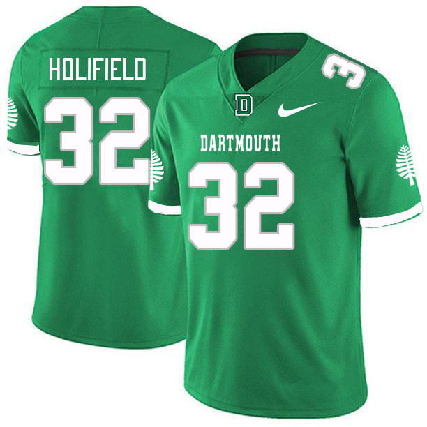 Men-Youth #32 Dillon Holifield Dartmouth Big Green 2023 College Football Jerseys Stitched-Green